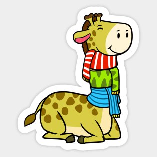 Chilly Giraffe Sticker